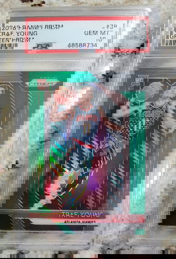 2018 Prizm Green TRAE YOUNG PSA 10