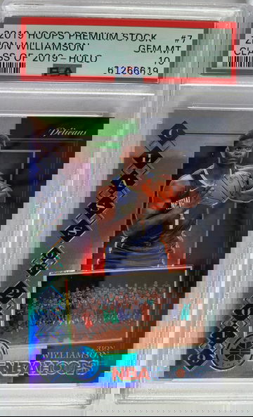 2019 Hoops Premium Stock Zion Williamson Class of 2019 - Holo PSA 10 Gem MT