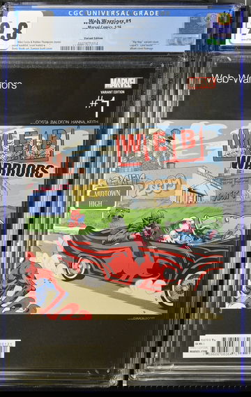 Web Warriors #1 CGC 9.8 WP (2016) Hip Hop Variant Cover 