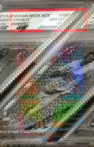 2019 WANDER FRANCO 1st Bowman Chrome Prospects Mega Box #BCP-100 PSA 10 GEM MINT
