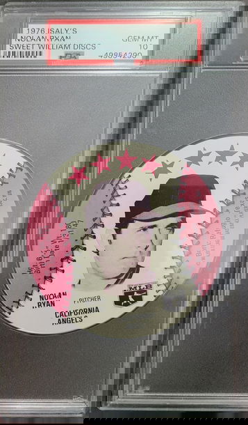 Nolan Ryan 1976 Isaly's Sweet William Discs PSA 10 Gem Mint Vintage