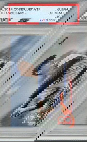 2018 TOPPS UPDATE #US64 TED WILLIAMS BOSTON RED SOX CARD PSA 10 LOW POP RARE