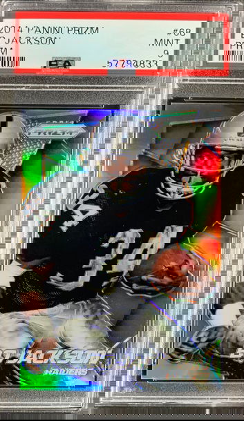 2014 Panini Prizm #68 Silver Prizm Holo BO JACKSON PSA 9