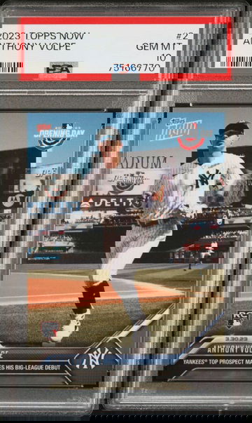 2023 Topps Now #2 Anthony Volpe PSA GEM MINT 10