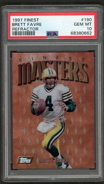 1997 Topps Finest Brett Favre Refractor #190 PSA 10 [FT-2B.26]
