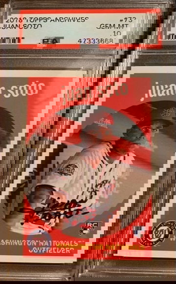 PSA 10 2018 Topps Archives Juan Soto RC #73