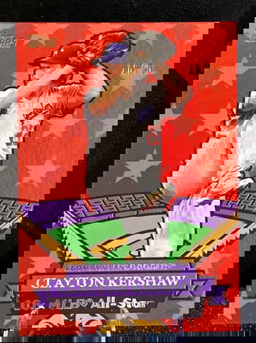 2025 Topps Archives  Clayton Kershaw  All Star  Red Foil /25  Dodgers 