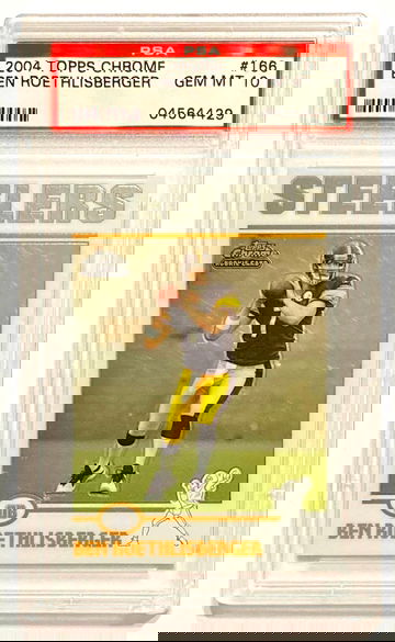 2004 Topps Chrome Ben Roethlisberger #166 Rookie PSA 10