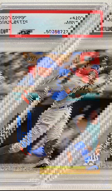 2020 Topps Mookie Betts PSA 9 Mint