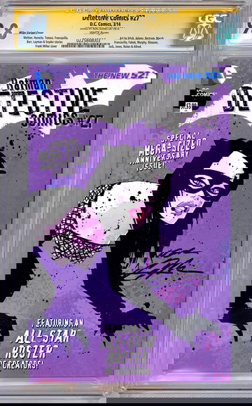 DETECTIVE COMICS #27 CGC-SS 9.8 FRANK MILLER VARIANT *SIGNED BY NEAL ADAMS* 2014