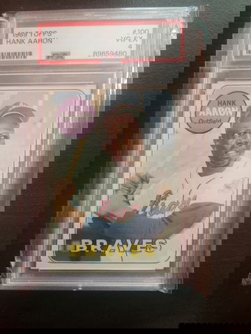 1969 Topps Hank Aaron PSA 4