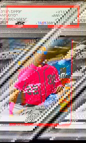 Juan Soto Sunglasses SP PSA 9 Topps 2019