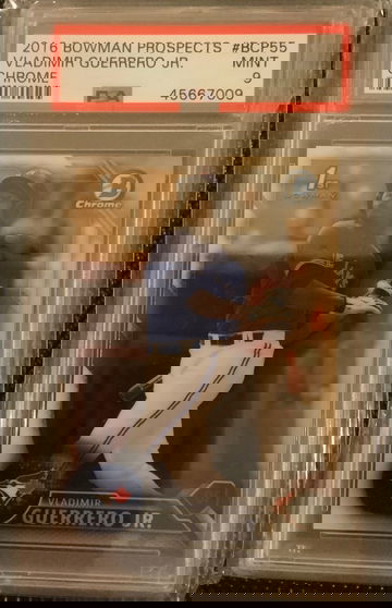 2016 BOWMAN CHROME VLADIMR GUERRERO JR. PSA 9