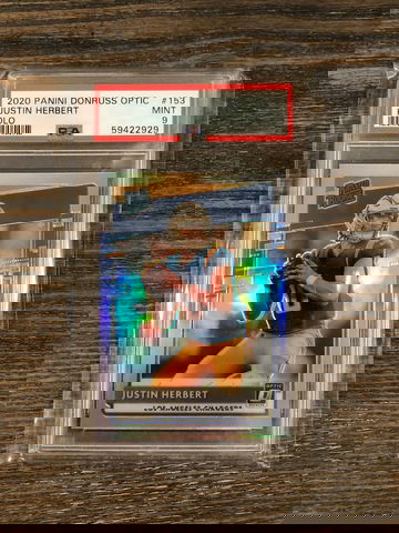 2020 Optic Justin Herbert Holo PSA 9