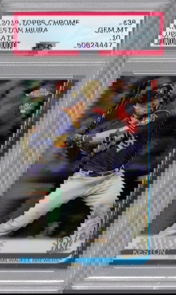 2019 Topps Chrome Update Keston Hiura PSA 10