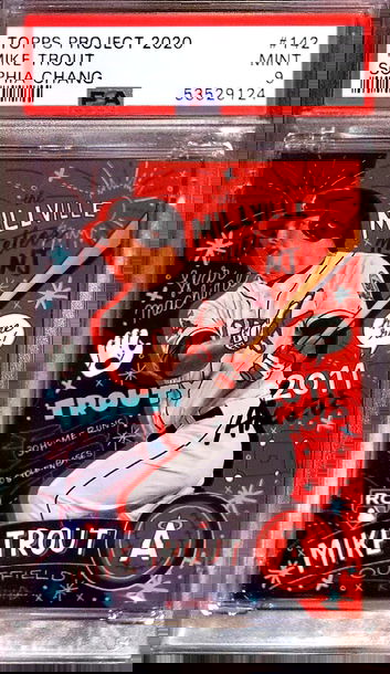 2020 Project 2020 Trout/Sophia Chang #142 PSA 9