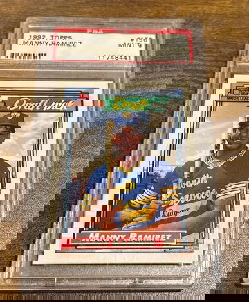 1992 Topps Manny Ramirez Rookie Card PSA 9 Cleveland Indians