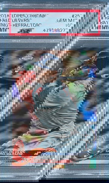 2018 Topps Chrome Rafael Devers #25 Refractor PSA 10