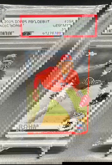 2019 Topps Pro Debut #158 Alec Bohm Phillies RC Rookie PSA 10 GEM MINT