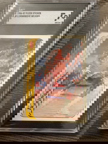 1986 Fleer Dominique Wilkins Sticker SGC 7