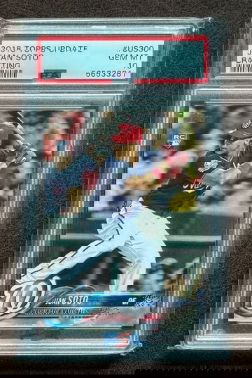 2018 Topps Update Juan Soto US300 Batting PSA 10