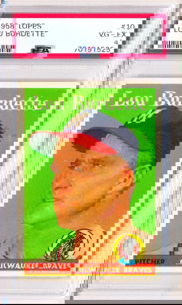 1958 Topps #4 Lou Burdette PSA 4 JUST GRADED! NEW CASE!