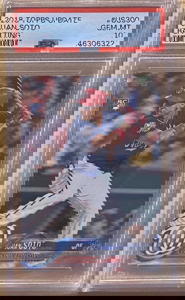 Juan Soto 2018 Topps Update RC PSA 10