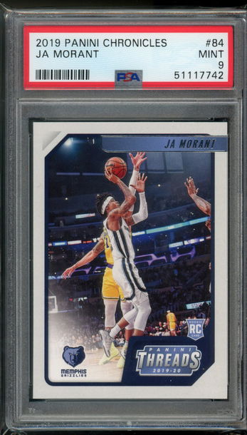 2019 Chronicles Threads Ja Morant PSA 9