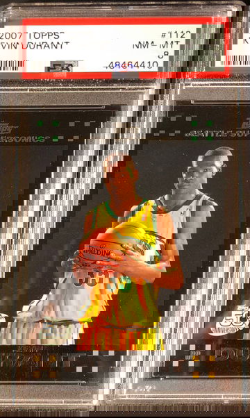 2007 Topps Kevin Durant Black Border PSA 8