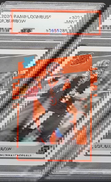 2020 Donruss #301 Joe Burrow PSA 9