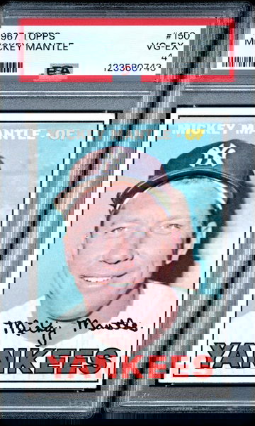 1967 Topps Mickey Mantle #150 PSA 4