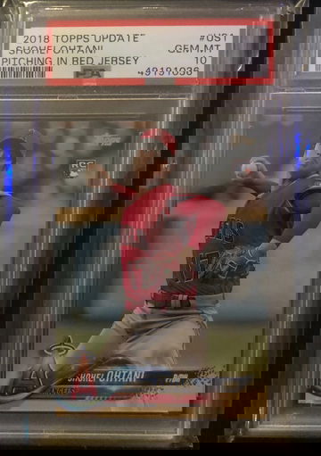 2018 topps update Shohei Ohtani PSA 10