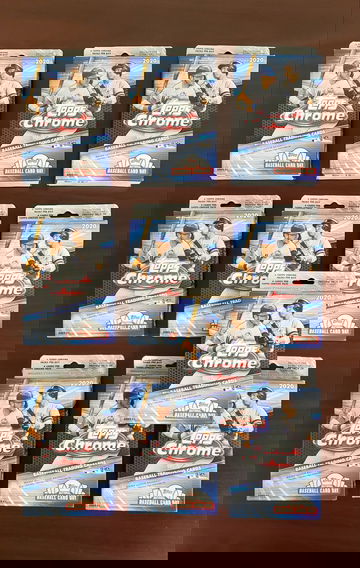 2020 Topps chrome hanger box sealed - lot of 10