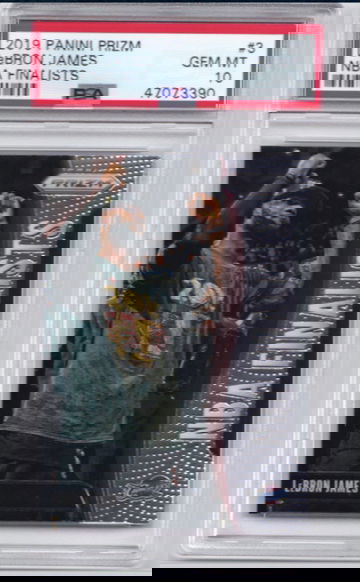LeBron James 2019 Prizm NBA Finalists PSA 10 