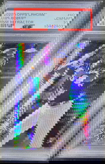 2020 Topps Chrome Luis Robert Prism Refractor PSA 10 Gem Mint