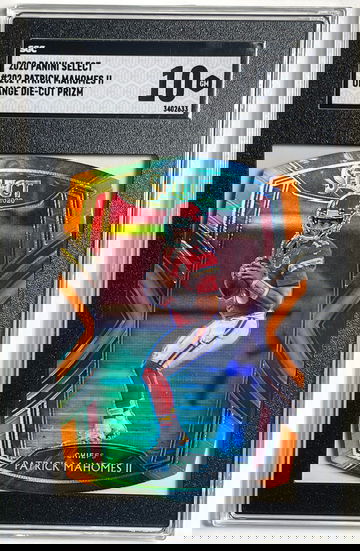 2020 Panini Select Patrick Mahomes Club Level Orange Die Cut Prizm #202 SGC 10 GEM MINT