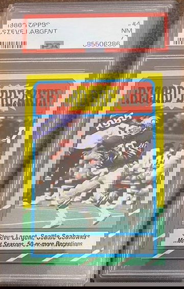 Steve Largent 1986 Topps PSA7