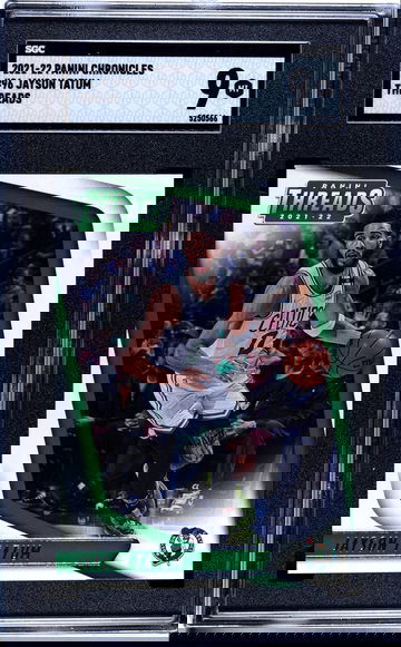 Jayson Tatum 2021-22 Panini Chronicles Threads #96 - Graded SGC 9 MINT MT ☘️