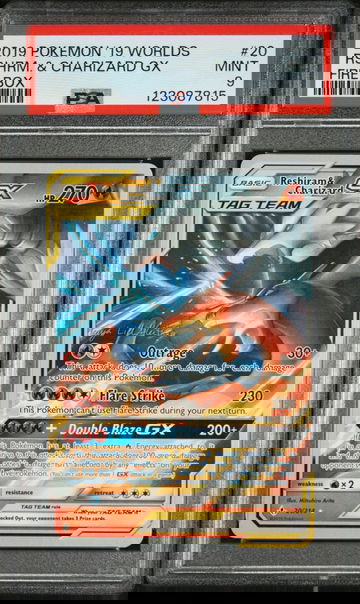 2019 Pokemon 2019 World Championships Deck: Fire Box Rshrm. Charizard Gx #20 PSA 9