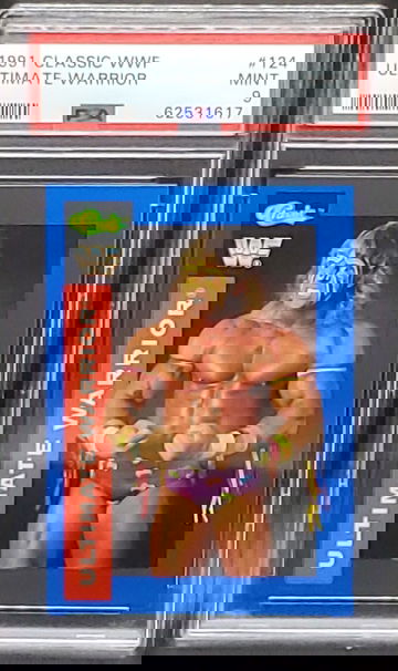 1991 Classic WWF #124 Ultimate Warrior PSA 9 MINT