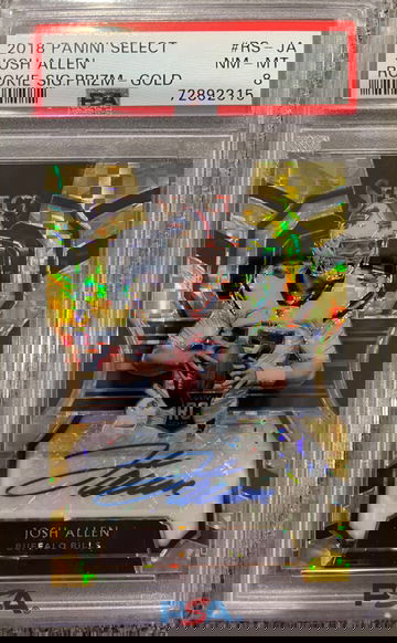 Josh Allen 2018 Select Gold Auto #9/10