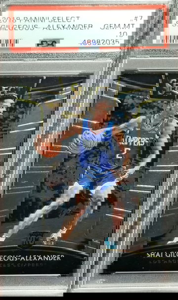 2018-19 Panini Select Shai Gilgeous Alexander RC PSA 10 