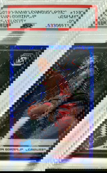 2019-20 Panini donruss optic kevin porter jr #179 blue velocity psa 10 gem mint