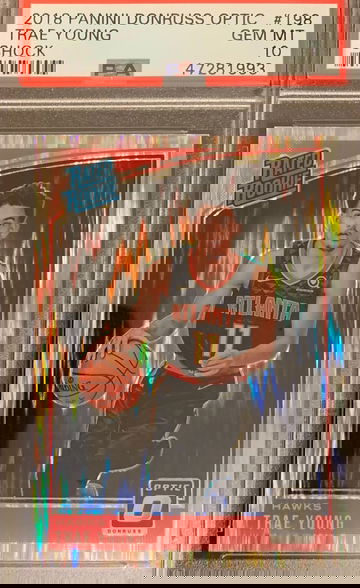 2018 Trae Young Donruss Optic Shock Rookie PSA 10 #198