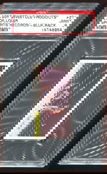 1957 Sweetule Products Joe Louis (Blue Back) PSA 9 MINT