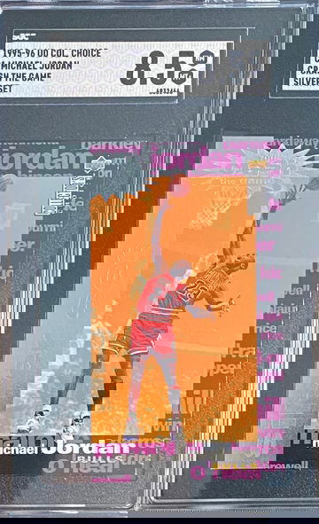 1995-96 UD Collector’s Choice Michael Jordan Crash the Game Silver Set C1 SGC 8.5