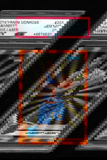 2019 DONRUSS RJ BARRETT ORANGE LASER