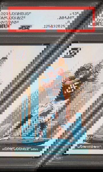 2024 Donruss Downtown Rome Odunze #15 PSA 8