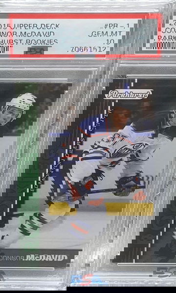 2015 Upper Deck Connor McDavid Parkhurst Rookies PSA 10