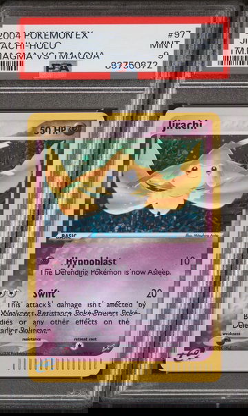 2004 Pokemon Ex Team Magma Vs. Team Aqua Holo Jirachi #97 PSA 9